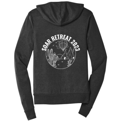 Soar 2023 Bella Canvas Tri-Blend Full Zip Lightweight Hoodie 2 Thumbnail